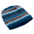 mütze aus 100 % Babyalpaka - Handgestrickte Mütze aus 100 % Baby-Alpaka in Blautönen aus Peru