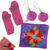 Curated gift set, 'Orchid Breeze' - Coin Purse Mittens & Natural Leaf Earrings Curated Gift Set