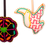 Felt ornaments, 'Amazonian Forest' (set of 3) - 3 Embroidered Jaguar Toucan Flower Christmas Felt Ornaments