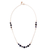 Lapis lazuli station necklace, 'Blue Luxe' - Sterling Silver Station Necklace with Lapis Lazuli Stones thumbail