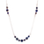 Lapis lazuli station necklace, 'Blue Luxe' - Sterling Silver Station Necklace with Lapis Lazuli Stones (image 2b) thumbail