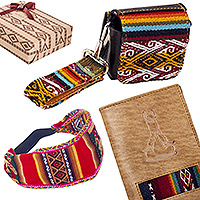 Curated gift set, 'Adventure-Ready' - Handcrafted colourful Patterned Curated Gift Set from Peru