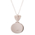 Opal pendant necklace, 'Nature's Sacrifice' - High-Polished Modern Natural Opal Pendant Necklace