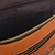 Gürteltasche aus Leder - Leder-Gürteltasche mit handgewebtem Akzent und verstellbarem Riemen