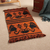 Reversible wool area rug, 'Sunrise Traditions' (2x3) - Classic Handwoven Sunrise and Onyx Reversible Wool Rug (2x3)