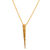 Gold-plated pendant necklace, 'Victorious Confidence' - Polished Geometric 18k Gold-Plated Pendant Necklace