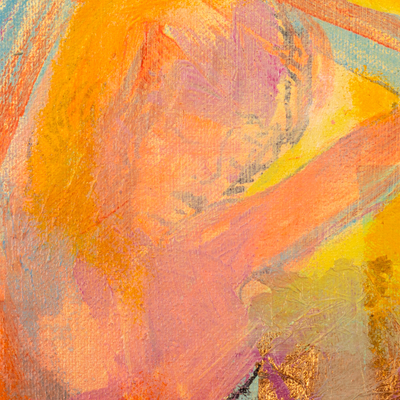 'The Blessing of Feeling' - Oil on Canvas Artistic Nude Abstract Painting of a Female