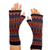 100% alpaca fingerless mittens, 'Chavin Style' - Colorful Fingerless Mittens Knit from 100% Alpaca in Peru thumbail