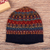 100% alpaca hat, 'Chavin Style' - Unisex Multicolored Hat Knitted from 100% Alpaca in Peru (image 2) thumbail