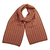 100% alpaca scarf, 'Autumn Paths' - Soft Striped 100% Alpaca Scarf in Sunrise and Copper Hues