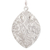 Sterling silver dangle earrings, 'Leafy Fineness' - Embossed Leaf-Shaped Sterling Silver Dangle Earrings (image 2c) thumbail