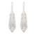 Sterling silver dangle earrings, 'Regal Fineness' - Embossed Geometric Sterling Silver Dangle Earrings thumbail