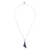 Lapis lazuli pendant necklace, 'Spellbinding Blue' - Silver Necklace with Triangular Lapis Lazuli Pendant (image 2c) thumbail