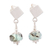 Opal dangle earrings, 'Ancestral Andean Radiance' - Sterling Silver Dangle Earrings with Opal Stones from Peru