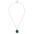 Chrysocolla pendant necklace, 'Sublime Flair' - Sterling Silver Necklace with Natural Chrysocolla Pendant