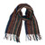 Baby alpaca blend scarf, 'Andean Colors' - Handwoven Striped Fringed Unisex Baby Alpaca Blend Scarf