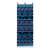 Wandteppich aus Wolle - Webteppich aus blauer und himmelblauer Wolle mit geometrischem Muster