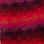 100% baby alpaca fingerless mitts, 'Seven colour Mountain' - Knit Red Brown and Purple 100% Baby Alpaca Fingerless Mitts