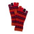 100% baby alpaca fingerless gloves, 'Red Vibes' - Knit Red Brown and Purple 100% Baby Alpaca Fingerless Gloves