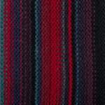 Alpaca blend scarf, 'Romantic Lands' - Handloomed Red and Black Fringed Alpaca Blend Scarf