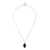 Chrysocolla pendant necklace, 'Fascinating Color' - Sterling Silver Pendant Necklace with Chrysocolla Stone