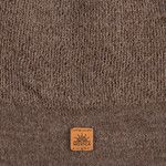 Alpaca blend knit skull cap, 'Sepia Minds' - Unisex Soft Alpaca Blend Knit Hat in Sepia Brown