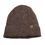 Alpaca blend knit beanie, 'Mushroom Age' - Alpaca and Wool Blend Knit Beanie Hat in Mushroom Brown