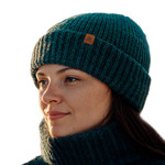 Alpaca blend knit beanie, 'Peacock Age' - Alpaca and Wool Blend Knit Beanie Hat in Peacock Teal