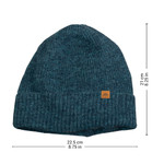 Alpaca blend knit beanie, 'Peacock Age' - Alpaca and Wool Blend Knit Beanie Hat in Peacock Teal