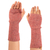 Alpaca blend fingerless mitts, 'Coral Epoch' - Knit Alpaca and Wool Blend Fingerless Mitts in Coral Red