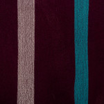 100% baby alpaca ruana, 'Iris Grape' - Striped Purple Ruana Woven from 100% Baby Alpaca with Fringe