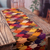 Wool table runner, 'Ducky Colors' - Handwoven Multicolor Duck-Themed Fringed Wool Table Runner