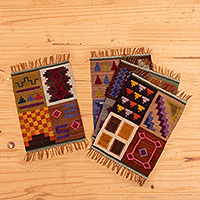 Wool placemats, Inca Astrology (set of 4)