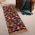 Wool runner, 'Vibrant Rhombuses' (1.5x5) - Hand-Woven Wool Runner Rug with Rhombus Motifs (1.5x5)