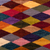 Wool runner, 'Vibrant Rhombuses' (1.5x5) - Hand-Woven Wool Runner Rug with Rhombus Motifs (1.5x5)