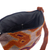 Wool sling bag, 'Autumn Rivers' - Inca-Themed Orange and Grey Adjustable Wool Sling Bag