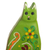 Ceramic statuette, 'Guardian Kitten' (assorted) - Vibrant Floral Ceramic Cat Statuette from Peru