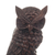 Cedarwood figurine, 'Wings of Mystery' - Hand-Carved Cedarwood Figurine with Owl Motif from Peru