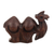 Cedarwood figurine, 'Guardian of the Dunes' - Hand-Carved Modern Brown Camel-Themed Cedarwood Figurine