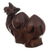 Cedarwood figurine, 'Guardian of the Dunes' - Hand-Carved Modern Brown Camel-Themed Cedarwood Figurine