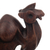 Cedarwood figurine, 'Guardian of the Dunes' - Hand-Carved Modern Brown Camel-Themed Cedarwood Figurine