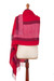 100% baby alpaca shawl, 'Life in Rose' - Soft 100% Baby Alpaca Shawl Handwoven in Pink and Fuchsia