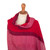 100% baby alpaca shawl, 'Life in Rose' - Soft 100% Baby Alpaca Shawl Handwoven in Pink and Fuchsia