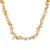 Gold-accented citrine and cultured pearl beaded necklace, 'Prosperity Pearl' - Gold-Accented Citrine and Silver-White Pearl Beaded Necklace