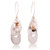 Gold-accented cultured pearl and labradorite dangle earrings, 'Dance of Drops' - Modern Gold-Accented Cultured Pearl and Labradorite Earrings