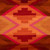 Wool cushion cover, 'Orange Chakana Crosses' - Orange Hand-Loomed Wool Andean Chakana Cross Cushion Cover