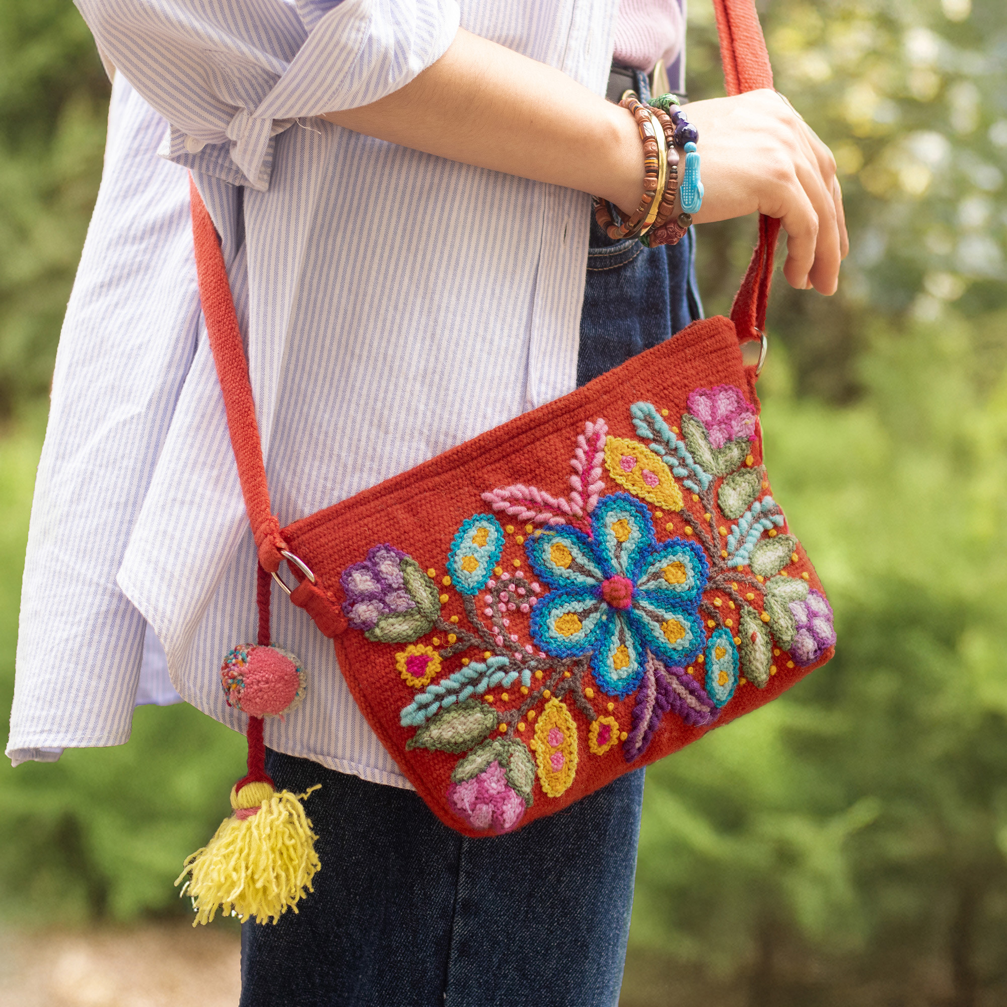 Bordado Carteras Peruanas Artesanales Artesania Peruana Carteras