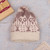 gorro 100% alpaca - Sombrero de alpaca de ganchillo con textura con temas de búho en lila y marfil