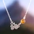 Citrine pendant necklace, 'Honey of Wisdom' - Bee and Honeycomb-Themed Citrine Silver Pendant Necklace