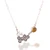 Citrine pendant necklace, 'Honey of Wisdom' - Bee and Honeycomb-Themed Citrine Silver Pendant Necklace